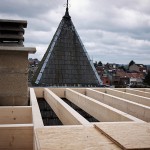 Isolation en cellulose insufflée et couverture en EPDM