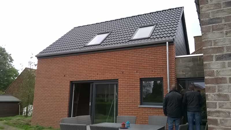Gros oeuvre fermé - Extension d'une habitation à Othée
